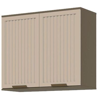 Armário Aéreo 2 Portas Ripado 80 Cm Connect Duna Cristal – Henn
