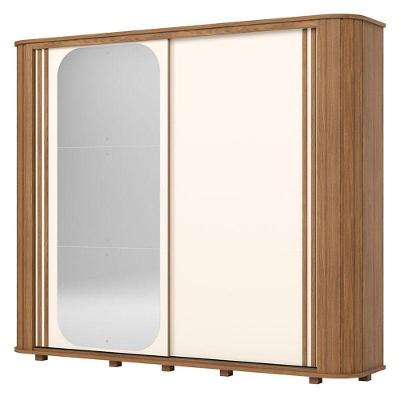 Guarda Roupa Casal Mozzate 2 Portas Nature Off White Flex – Henn