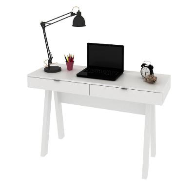 Escrivaninha Com 2 Gavetas Multimóveis Vcr25031 Branco Branco