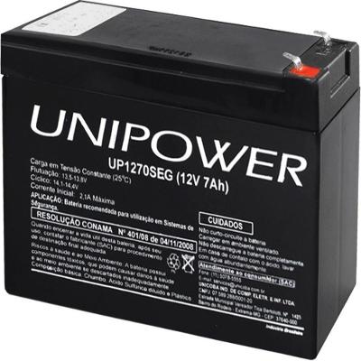Bateria 12v 7,0 Ah(up1270seg)f187, Destinada Ao Mercado...