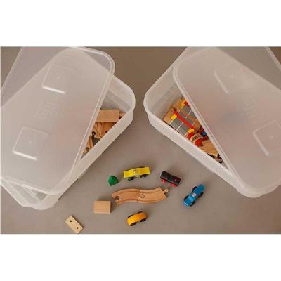 Caixa Organizadora Simple Box 30l - Trãnslúcida Branca
