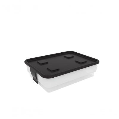 Caixa Organizadora Simple Box 15l - Trânslúcida Branca
