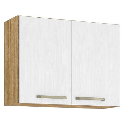 Armário Aéreo Ametista 2 Portas 80 Cm Freijó Supremo - Kits Paraná