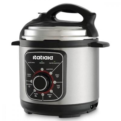 Panela De Pressão Elétrica Itatiaia Essencial 700w 3L Inox/preto 110V