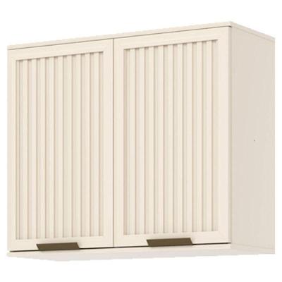 Armário Aéreo 2 Portas Ripado 80 Cm Connect Off White – Henn
