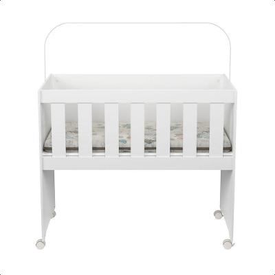 Mini Berço Moisés Trocador Com Colchão Multifuncional 5x1 Branco