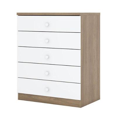 Cômoda Infantil Pique-esconde Rústico Branco – Henn
