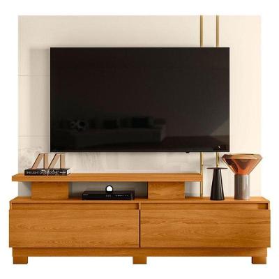 Estante Home Theater New Apolo Com Pés Cinamomo Off White – Madetec