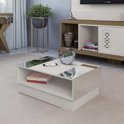 Mesa De Centro Com Espelho Multimóveis Cr45140 Off White Off White