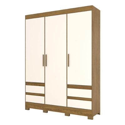 Guarda Roupa Casal Lema Nature Off White – Briz Móveis