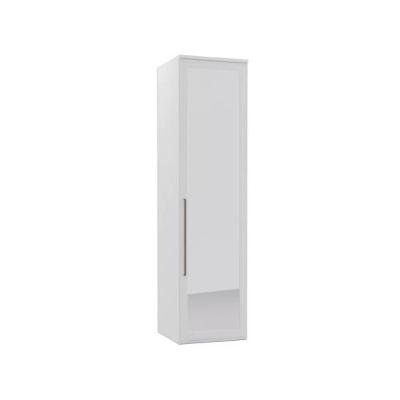 Guarda Roupa Modulado 1 Porta 3 Gavetas Com Espelho Branco 61cm