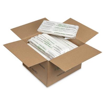 Kit 1000 Canudo De Papel Shake Suco Branco