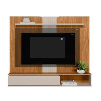 Painel Home Suspenso Para Tv Até 65 Polegadas 1 Porta Friburgo Nature E Off White