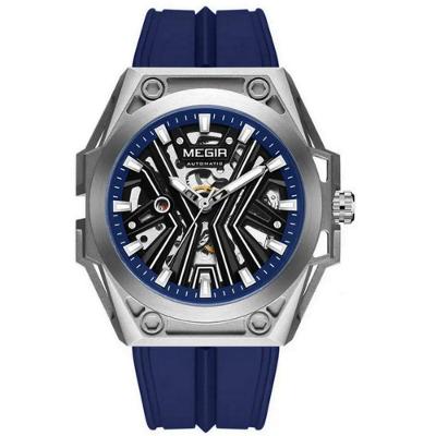 Relógio Masculino Automático Esportivo Pulseira De Silicone Impermeavel Azul