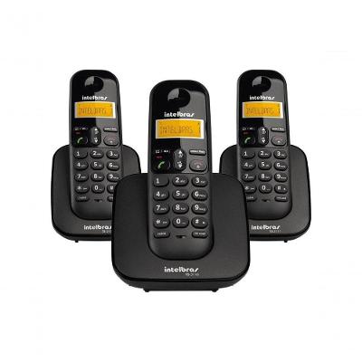 Telefone Sem Fio Intelbras Ts3113 Base E 2 Ramais Dect 6.0 Preto