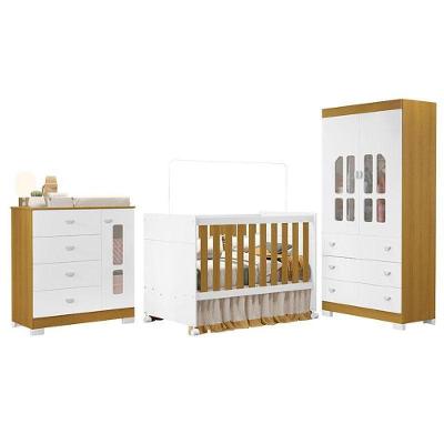 Quarto De Bebê New Katatau Branco Acetinado Savana ? Reller
