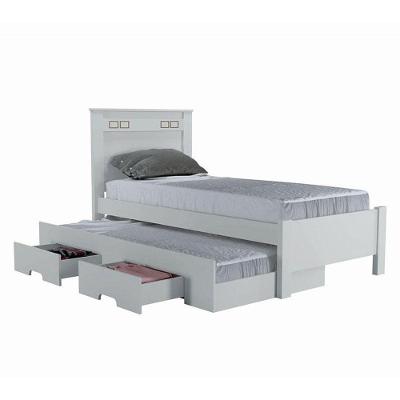Cama Solteiro Com Auxiliar Star New Branco ? Leifer Móveis