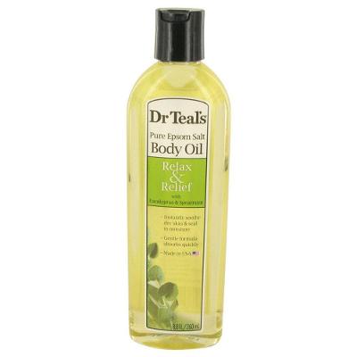 Perf.fem.teal's Dr Teal's Bath Additive 260 Ml Pure Epson Salt Body Oil Relax Relief With Eucalyptus&spearmint