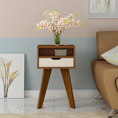 Mesa Lateral Retrô Com Gaveta Multimóveis Cr45135 Cedro/Off White Cedro/Off White