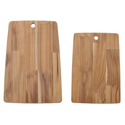 Kit De Tábuas Para Cozinha Tramontina Em Madeira Teca Fsc Com Acabamento Lixado Premium Tramontina
