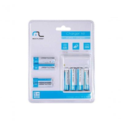 Carregador De Pilhas Com 4 Pilhas Aa 2500 Mha E 4 Pilhas Aaa 1000mha Cb093 Bivolt