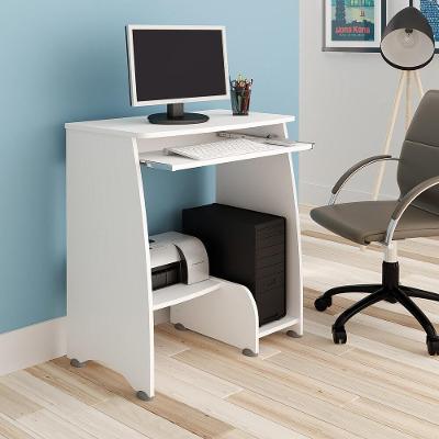 Escrivaninha 69Cm Com Suporte De Cpu Multimóveis Cr25212 Branca Branco