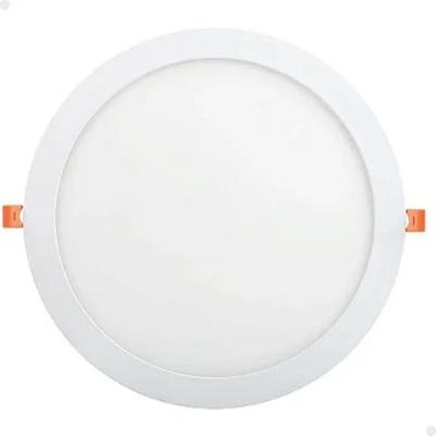 Luminária Plafon Painel Led Redondo Embutir 6w 3000k Bivolt Lorben