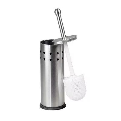 Escova Sanitaria Em Inox Com Suporte Aco Limpador De Vaso