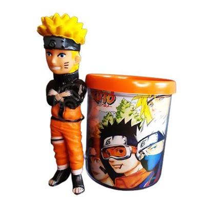 Kit Boneco Naruto Shippuden 15 Cm + Caneca Personalizada Time 7 350ml
