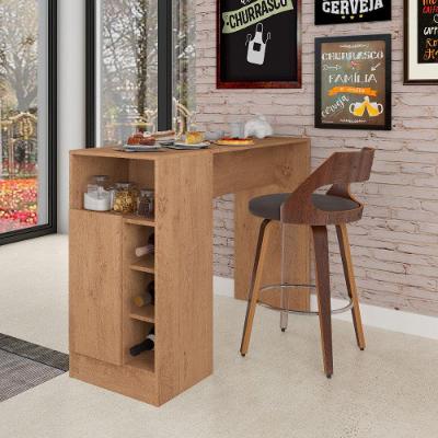 Bancada Gourmet Com Nicho 1 Porta Canelato Rustico Atualle