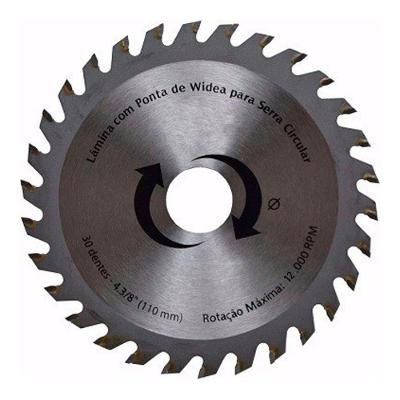 Kit 10 Discos De Serra Circular Com 30 Dentes 110mm