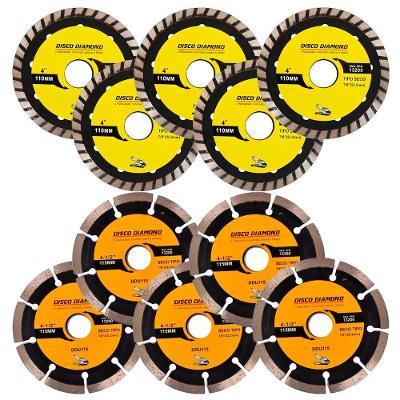 Kit 10 Disco Serra Circular 115mm-100mm Mármore Concreto