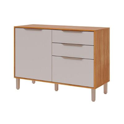 Balcão De Cozinha C- Tampo Divina C- 2 Portas E 2 Gavetas 120 Cm Cinamomo-off White - Mgm