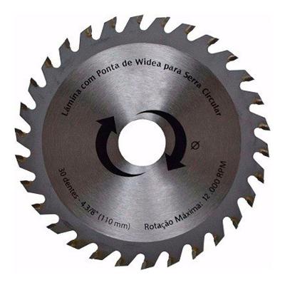 Kit 10 Discos De Serra Circular Com 30 Dentes 110mm