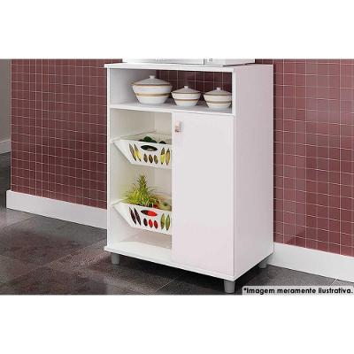 Balcão De Cozinha Fruteira Fr2003 C- 1 Porta 60cm Branco - Movelbento