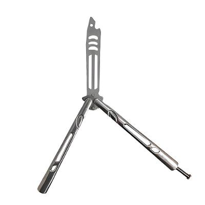Canivete De Treino Shark Prateado Bsl-1 Sem Corte Ideal Para Fidget Tricks Colecionável
