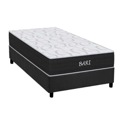 Conjunto Box Solteiro: Colchão Espuma Orthoflex D45 Bari + Base Crc Suede Gray (88x188)