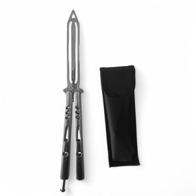 Canivete Bsl-4-5 Butterfly Prata Fidget Sem Lâmina Para Tricks Giros Cor:prata