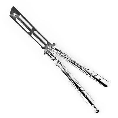 Canivete De Manobra Profissional Sem Corte Bsl-2 Butterfly Aço Inox Cor Prateada Cor:prata