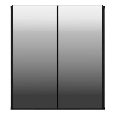 Aparador Buffet 2 Portas Com Espelho Vegas V3611 Preto Preto