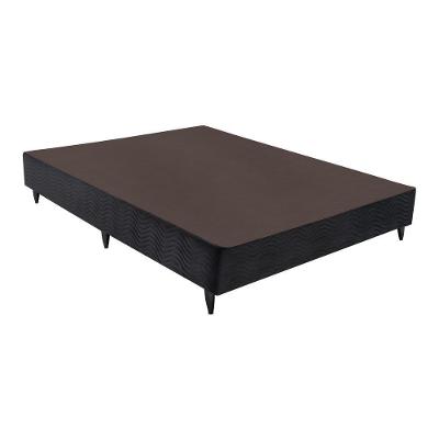 Base Sommier Camurça Preto Viúva (128X188X30) Ortobom