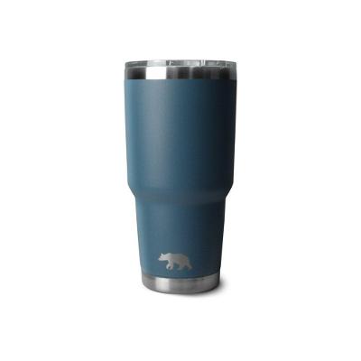 Copo Térmico Tumbler 30 Oz 887 Ml Qgk Azul Com Tampa