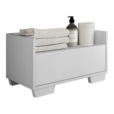 Gabinete Armário Banheiro 60Cm Multimóveis V3625 Branco Branco
