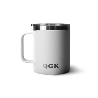 Caneca Térmica Mug 12 Oz 335 Ml Qgk Branco Com Tampa