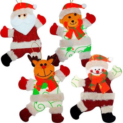 Kit 24 Pendente árvore Natal Noel Rena Urso Boneco Neve 19cm
