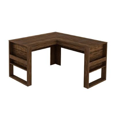 Mesa Escritório De Canto Multimóveis Vcr25042 Nogal Nogal