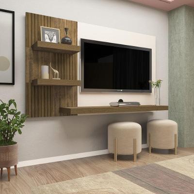 Painel Com Suporte Tv 50" Multimóveis Cr45154 Pinho/Off White Pinho/Off White