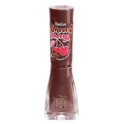 Esmalte Cremoso Dailus Coleção Choco Cherry 8ml Pudim De Chocolate