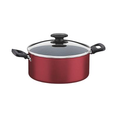 Caçarola Tramontina Loreto Alumínio Antiaderente Starflon 22cm 3,7l Vermelha Tramontina