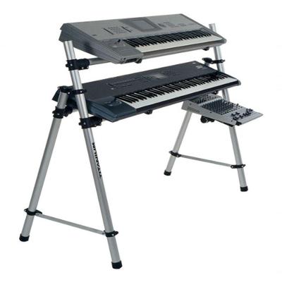 Suporte Para Teclados 6 Oitavas Yamaha, Korg, Casio, Roland - Marca Titanium Ty212 Bem Com Suporte Lateral P/ Notebook